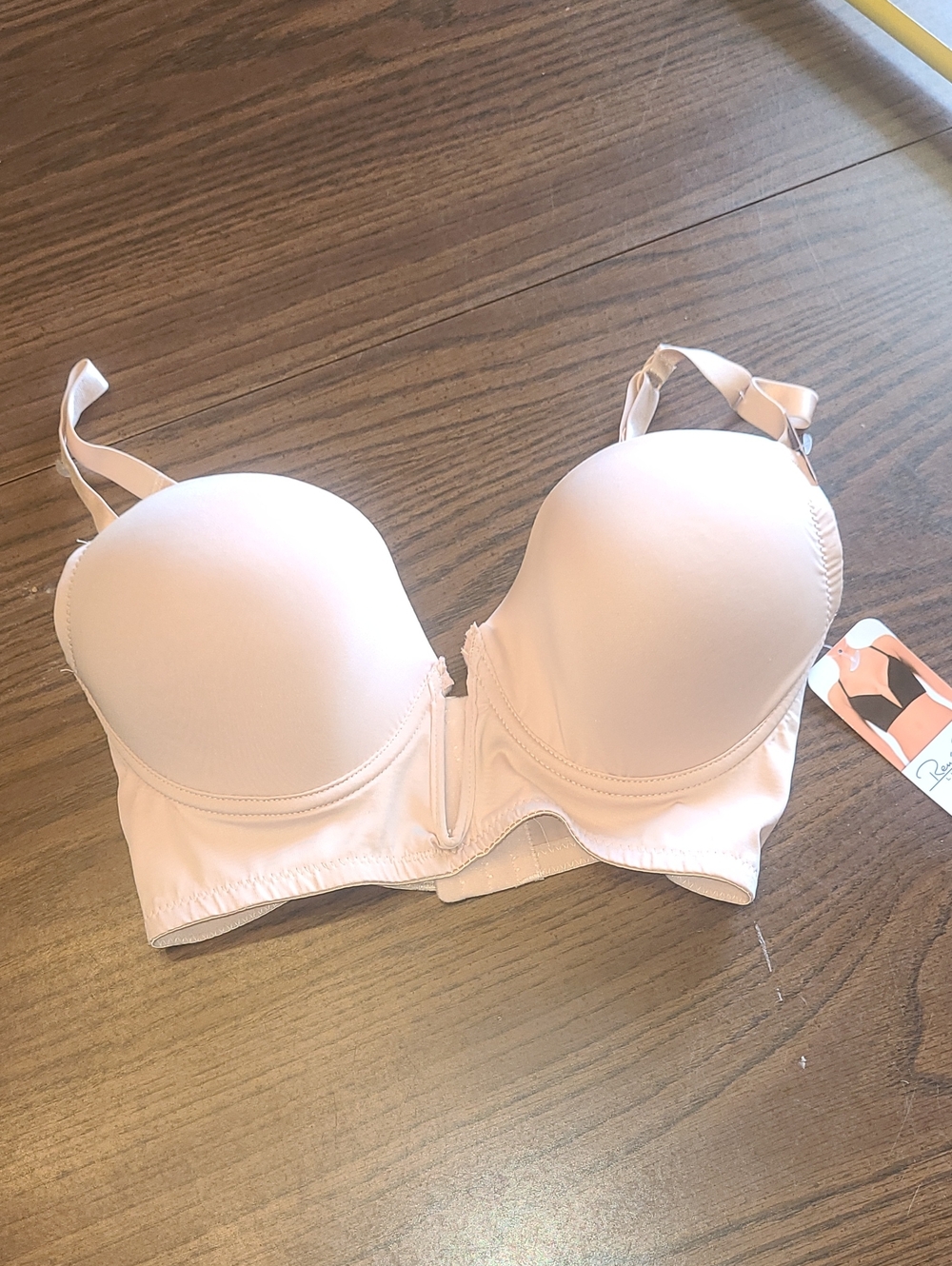 Tan Longline Push-Up Bra - Women Intimates Size 36D